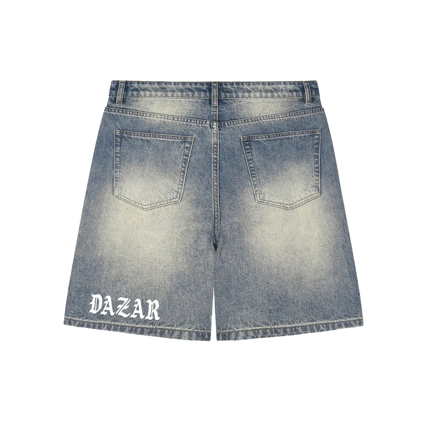 Dazar Distressed Baggy Denim Shorts DAZAR