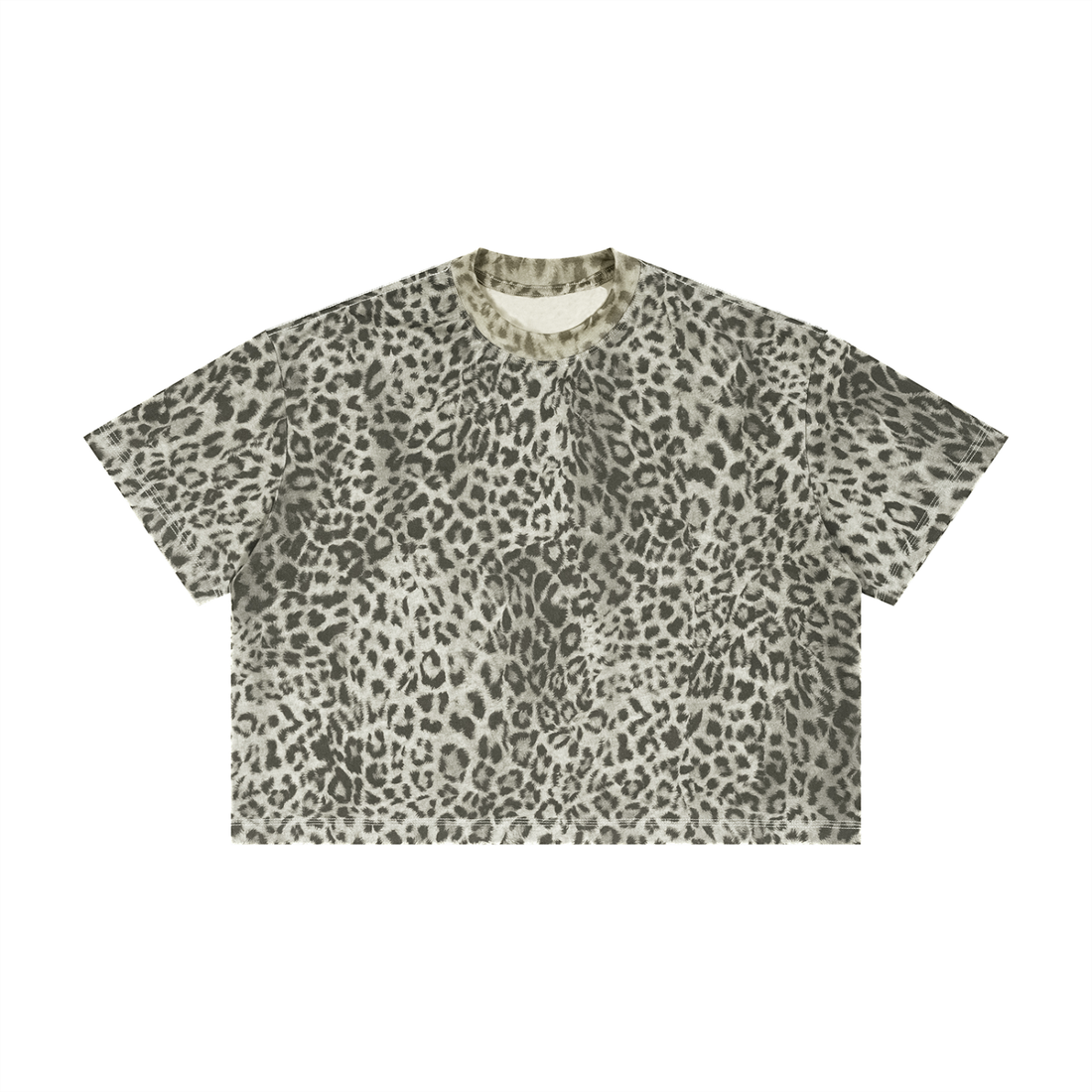 Unisex Leopard Print Boxy T-Shirt