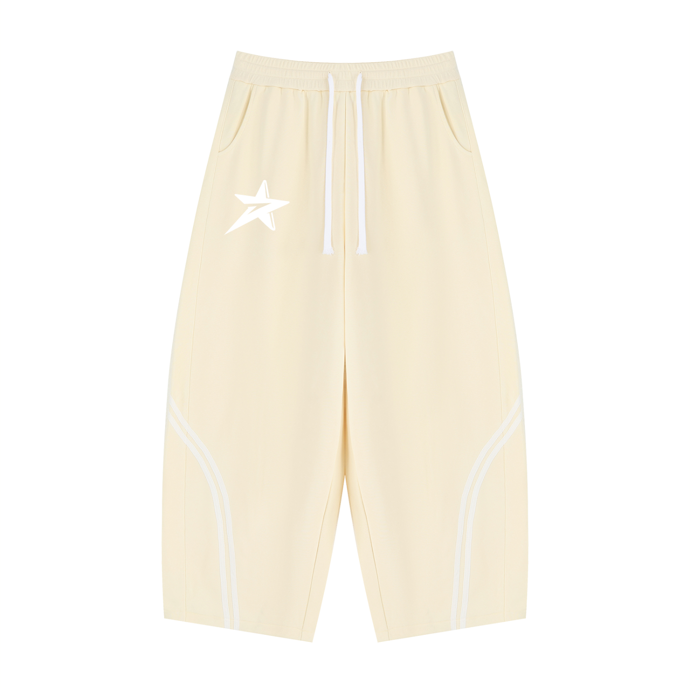 Unisex Wide Leg Piping Sweatpants