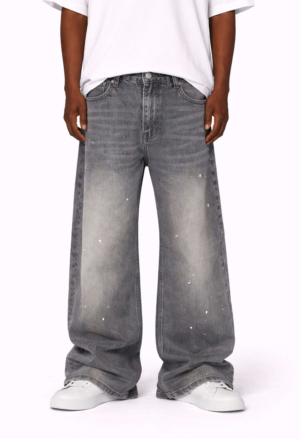 SLATE WIDEBOY SPLATTER DENIM DAZAR