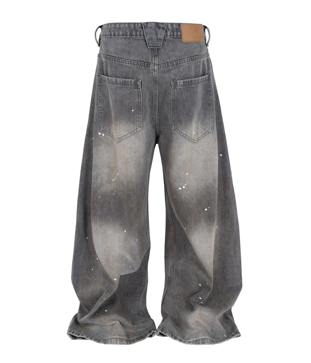 SLATE WIDEBOY SPLATTER DENIM DAZAR