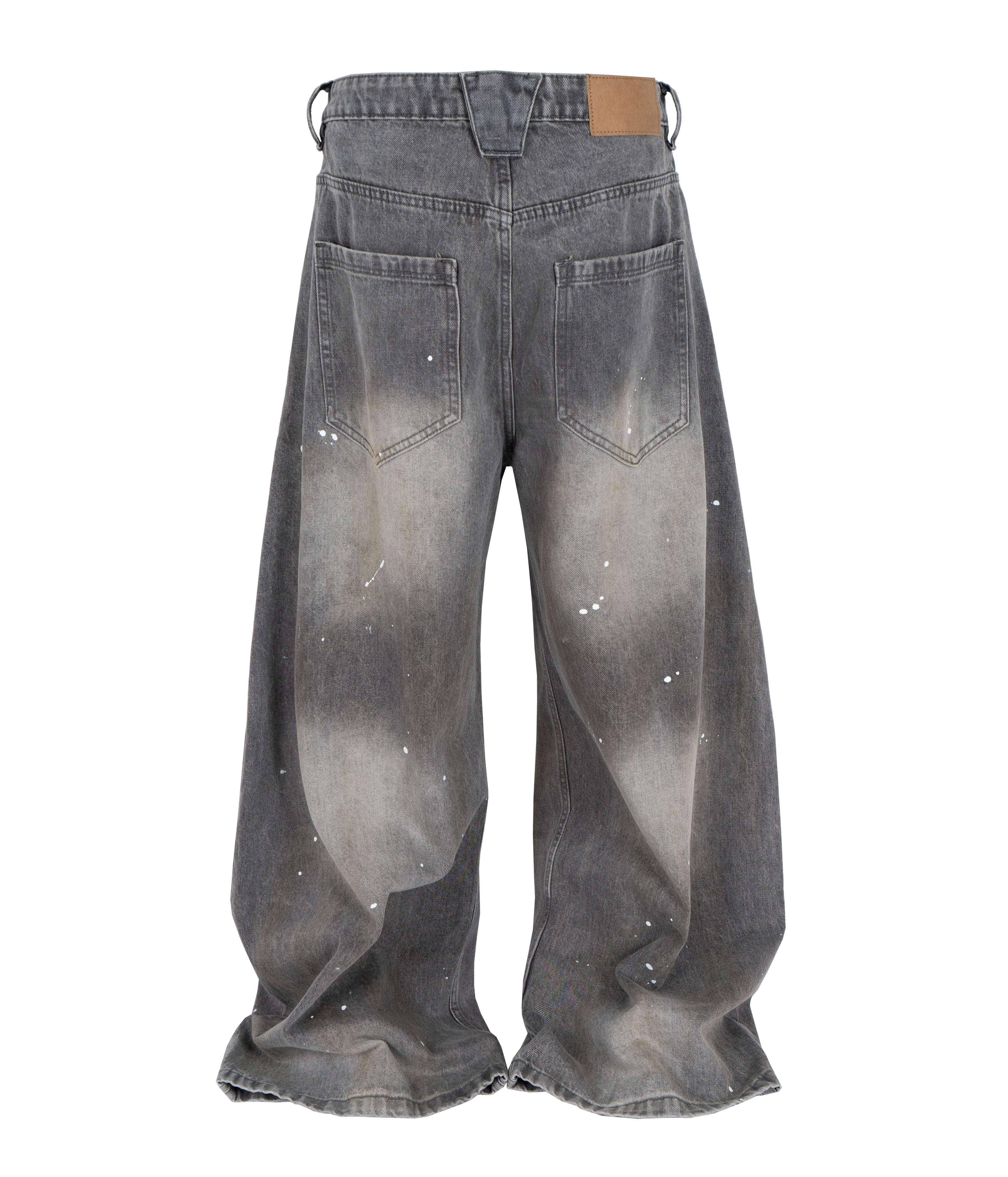 SLATE WIDEBOY SPLATTER DENIM DAZAR
