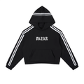 Dazar Women Striped Cropped Hoodie DAZAR