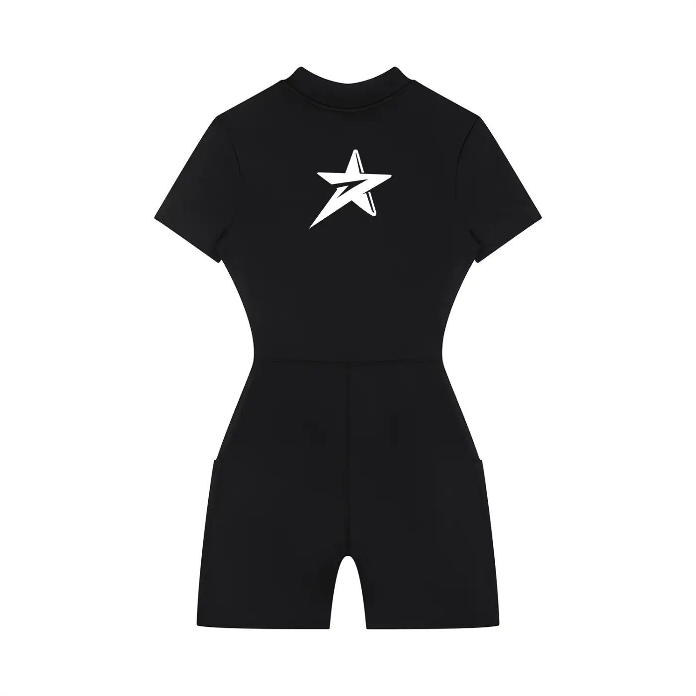 Dazar Women's Quarter-Zip Romper 