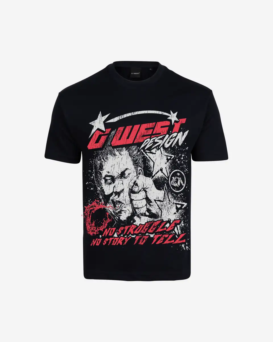 G West Mens No Struggle No Story Oversized Tee DAZAR