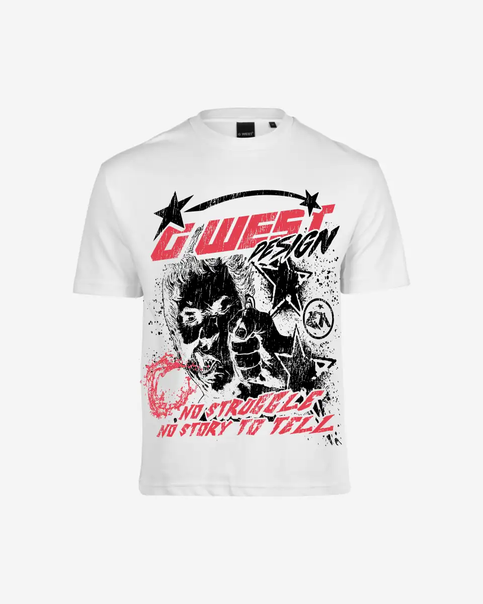 G West Mens No Struggle No Story Oversized Tee DAZAR